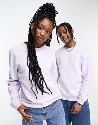 Converse Classic unisex sweatshirt with chevron embroidery in lilac-Purple