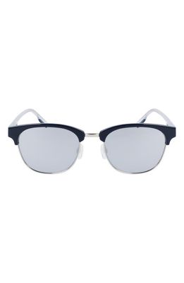 Converse Disrupt 52mm Round Sunglasses in Obsidian/Silver/Silver