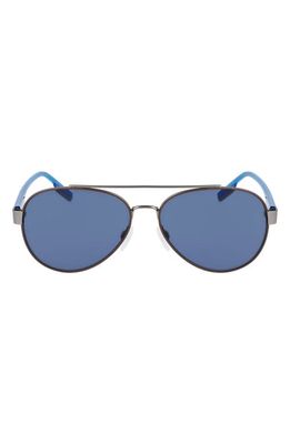 Converse Disrupt 58mm Aviator Sunglasses in Matte Dark Root/Blue