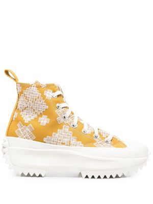 Converse embroidered platform sneakers - Yellow