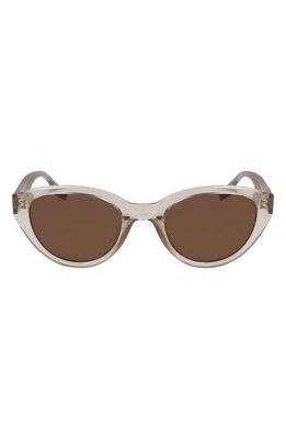 Converse Fluidity 52mm Cat Eye Sunglasses in Crystal Beach Stone