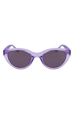 Converse Fluidity 52mm Cat Eye Sunglasses in Crystal Vaper Violet