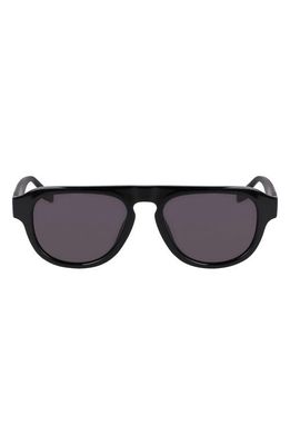 Converse Fluidity 53mm Aviator Sunglasses in Black