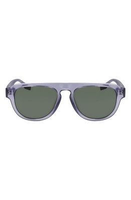Converse Fluidity 53mm Aviator Sunglasses in Crystal Smoke