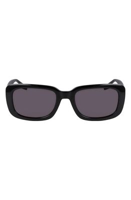 Converse Fluidity 54mm Rectangular Sunglasses in Black