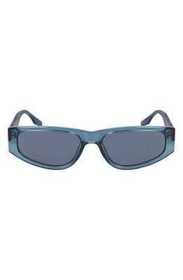 Converse Fluidity 56mm Rectangular Sunglasses in Crystal Deep Sleep