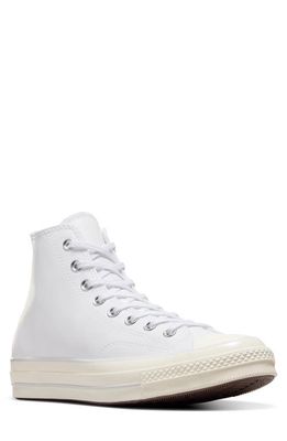 Converse Gender Inclusive Chuck 70 High Top Sneaker in White/Fossilized/Egret