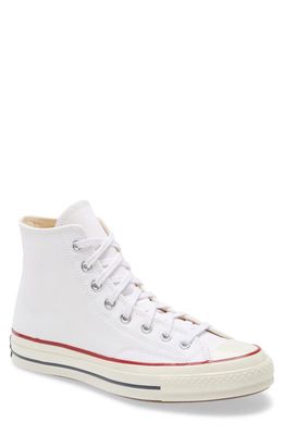 Converse Gender Inclusive Chuck Taylor® All Star® 70 High Top Sneaker in White/Garnet/Egret
