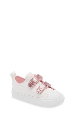 Converse Kids' Chuck Taylor All Star 2V Oxford Sneaker in White/Sunrise Pink/White