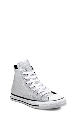 Converse Kids' Chuck Taylor All Star Glow in the Dark High Top Sneaker in Silver/Ash Stone/Black