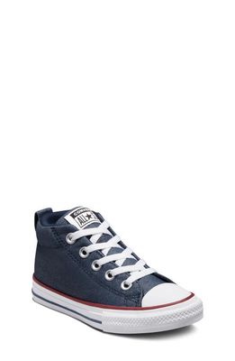 Converse Kids' Chuck Taylor All Star Street Mid Sneaker in Navy/Navy/White