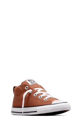 Converse Kids' Chuck Taylor All Star Street Mid Sneaker in Tawny Owl/White/Black