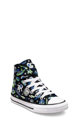 Converse Kids' Chuck Taylor® All Star® 1V Hi High Top Sneaker in Black/Blue/Green Beam