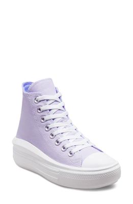 Converse Kids' Chuck Taylor® All Star® Move High Top Platform Sneaker in Violet/Royal/White