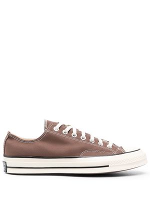 Converse lace-up low-top canvas sneakers - Brown