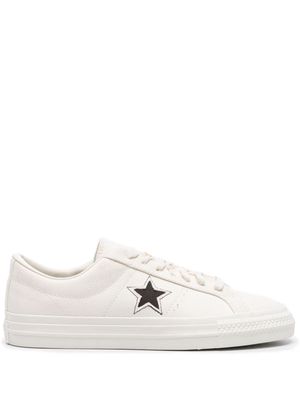 Converse One Star lace-up sneakers - White