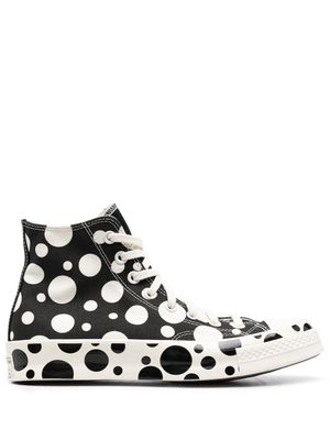 Converse polka-dot print Chuck-Taylor sneakers - Black