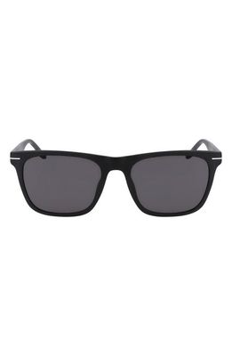 Converse Rebound 55mm Rectangle Sunglasses in Matte Black/Grey