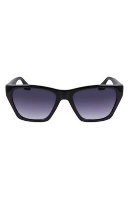 Converse Recraft 54mm Gradient Cat Eye Sunglasses in Black