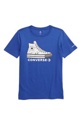 Converse Sneaker Print T-Shirt in Hyper Royal