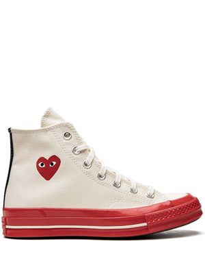 Converse x CdG Play Chuck 70 High "Pristine Red" sneakers - White
