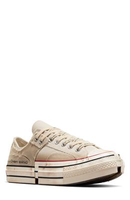 Converse x Feng Chen Wang Gender Inclusive 2-in-1 Chuck 70 Low Top Sneaker in Natural Ivory/Egret