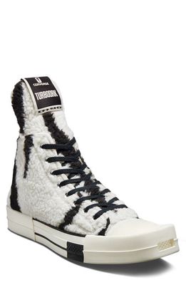 Converse x Rick Owens TURBODRK High Top Sneaker in Lily White/Black/Egret
