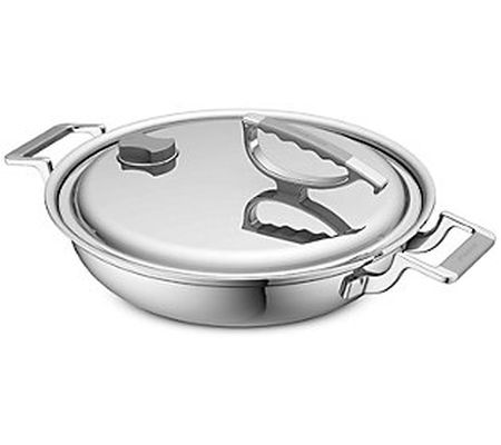 CookCraft 3-qt Stainless Steel Dual-Handle Cass erole Pan