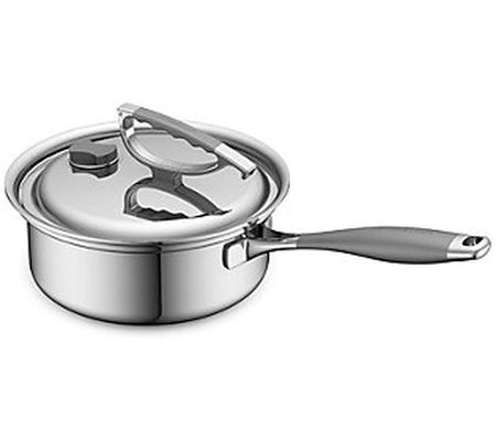 CookCraft Original 3-qt Tri-Ply Stainless Steel Sauce Pan