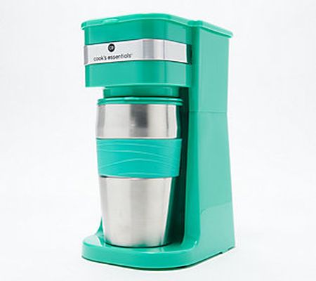 Cook's Essentials Single-Serve Coffee Maker w/Tumbler