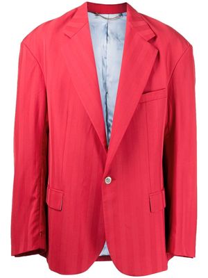 COOL T.M twill-weave single-breasted blazer - Red