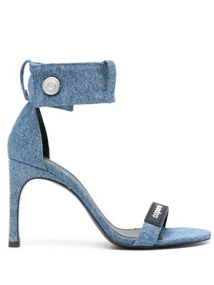 Coperni 85mm denim sandals - Blue