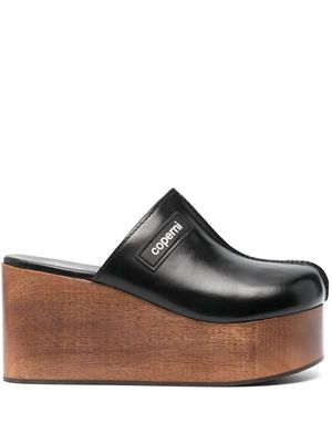 Coperni 90mm platform-wedge clogs - Black