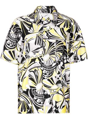 Coperni abstract-print short-sleeved shirt - Multicolour