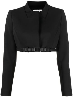 Coperni belted cropped jacket - Black