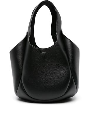 Coperni Bucket Swipe leather tote bag - Black