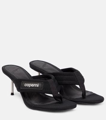 Coperni Canvas thong sandals