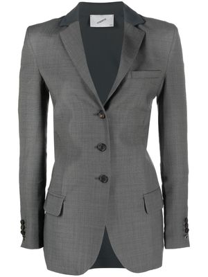Coperni contrast-back fitted blazer - Grey