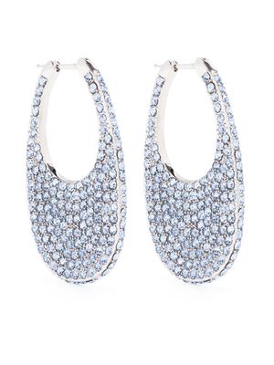 Coperni crystal-embellished chunky earrings - Blue