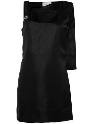 Coperni cut-out detailed cape dress - Black
