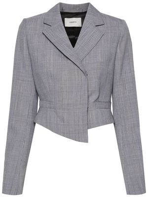 Coperni double-breasted cropped blazer - Black