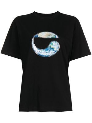 Coperni Earth oversized T-shirt - Black