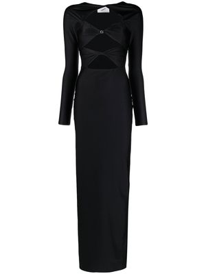 Coperni embellished cut-out maxi dress - Black