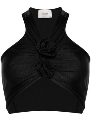 Coperni flower-motif stretch-jersey top - Black
