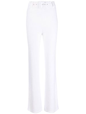 Coperni high-waisted flared trousers - White