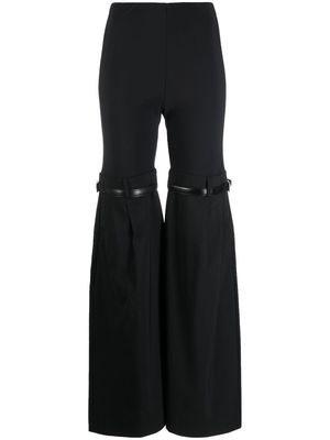 Coperni hybrid flared trousers - Black