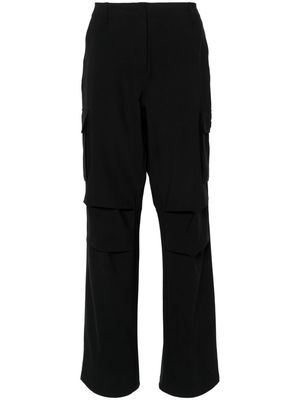 Coperni logo-patch wide-leg trousers - Black