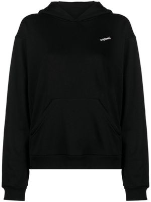 Coperni logo-print cotton-blend hoodie - Black