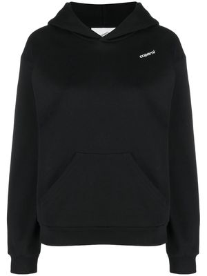 Coperni logo-print cotton hoodie - Black