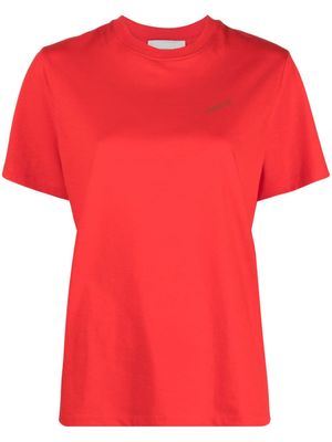 Coperni logo-print cotton T-shirt - Red